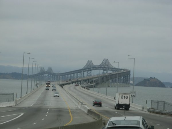 An Amazing Bridge into Oakland from northern California
