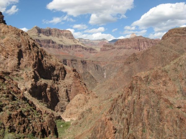 This is what you see when you hike down into the Grand Canyon.