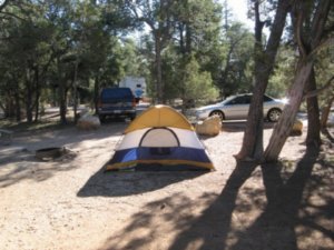 Our Grand Canyon Camp Site.