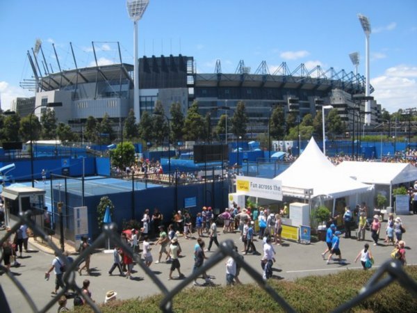 They were having the Australian Open Tennis Tourney when I was there.