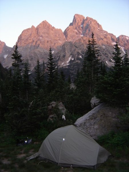 Our Campsite in the Tetons