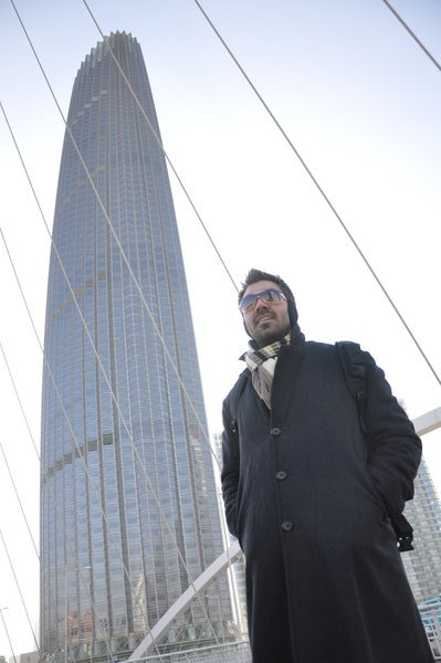 Zac and the tallest building in Tianjin