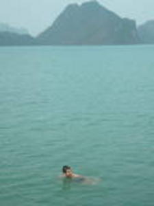 Swim at Halong Bay