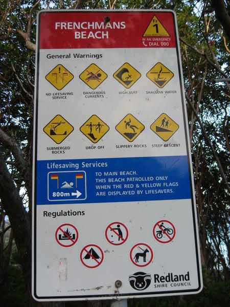 Swim Warnings