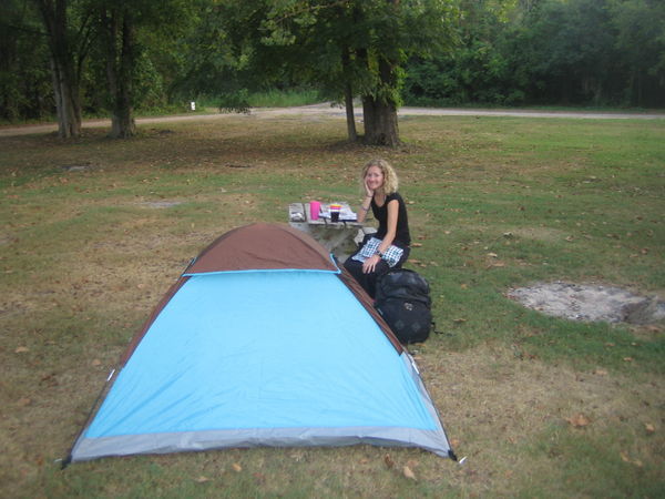 Camping in the Ozark mountains