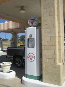 petrol pump somewhere in texas