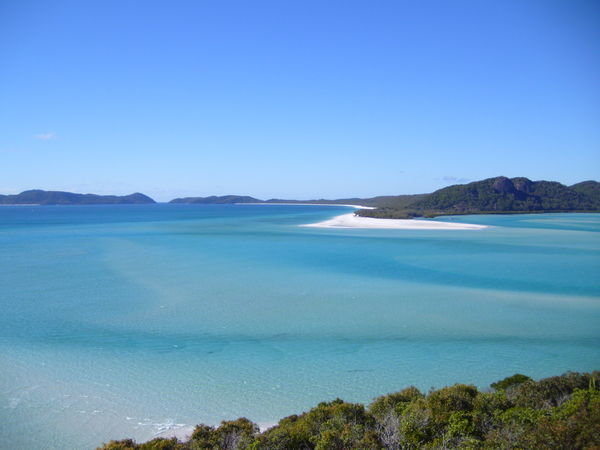 View over Whitehaven beach