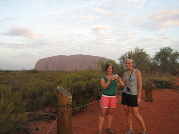 solnedgang ved Ayers Rock