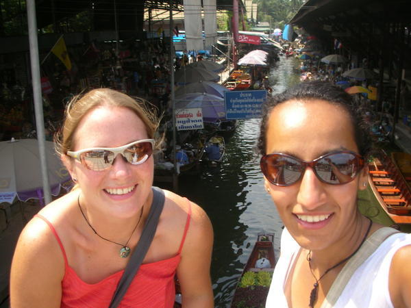 Us at the floating market
