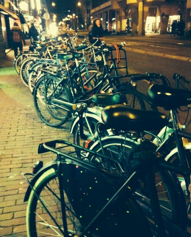 A few bicycles