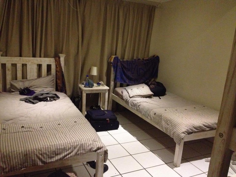 Onze slaapkamer in het hostel