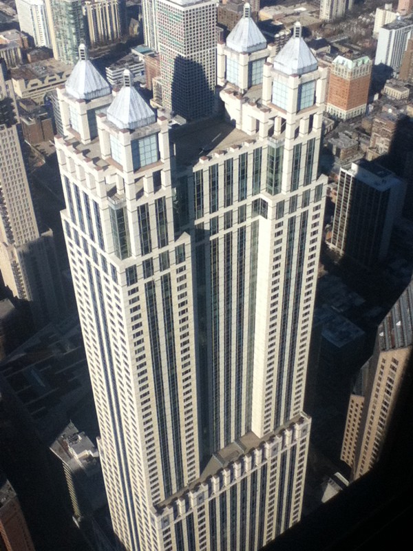 Vue du 94e étage du Hancock Building