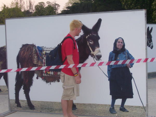 I had to have a picture with the donkeys too