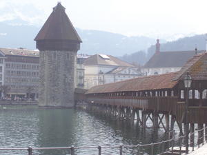 Historic bridge in Luzern