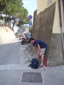 me after running the trail from Vernazza to Corniglia