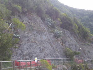 rockslide area