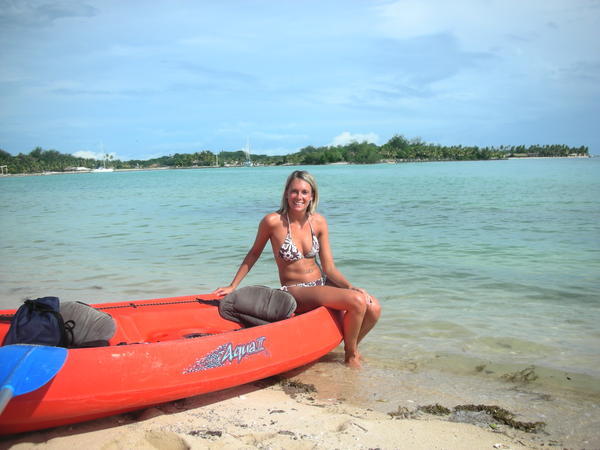 Mel and her Kayak