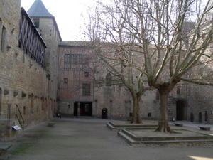 the main courtyard