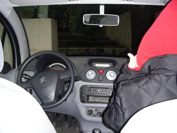 inside a french car