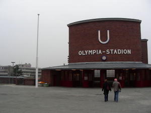 the beautiful u-bahn station near the stadium