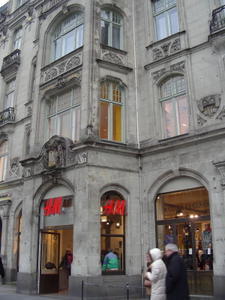 an h&m housed in a neat old building