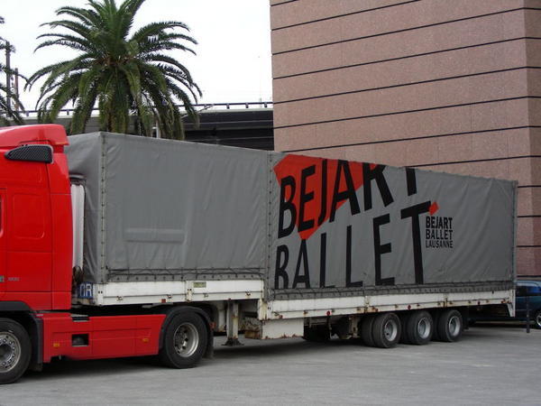 a ballet truck at the corum