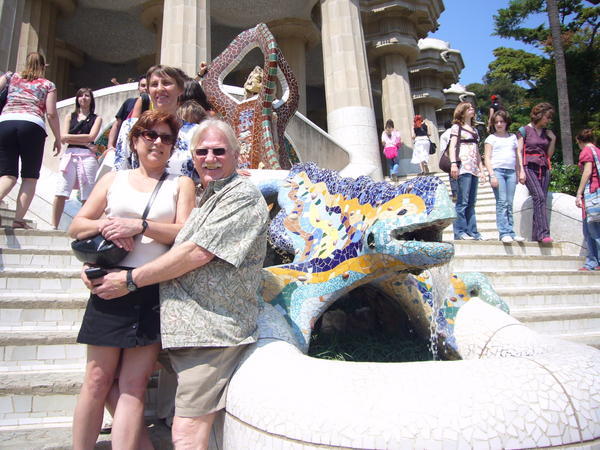 Mom and Dad with the famous Dragon