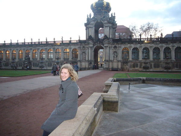 In the Courtyard of the Zwinger Fortress