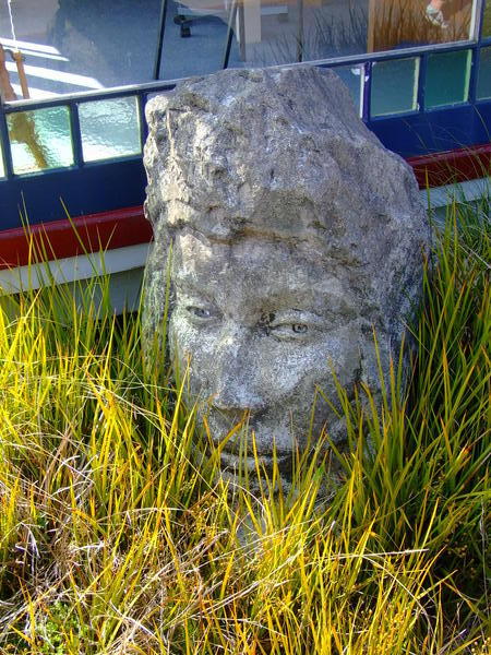 A head made of stone...