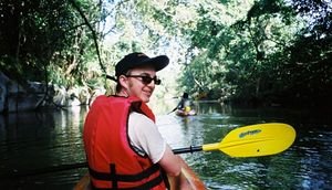 Kayaking down the River