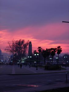 A Vivid Sunset Santiago