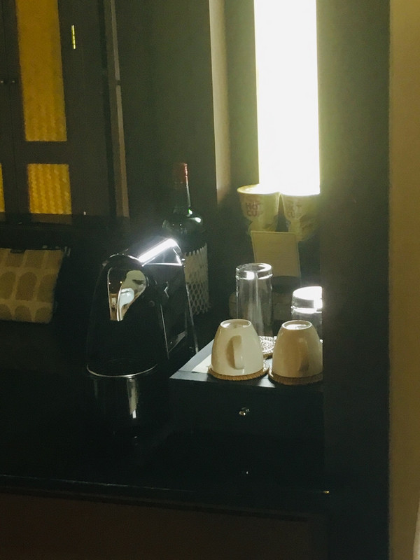 Coffee Maker in Bathroom