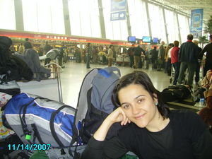 at the airport