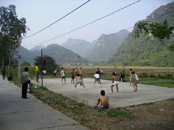 a game in the mountains