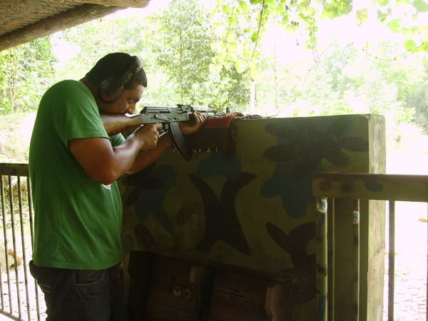 shooting an AK47