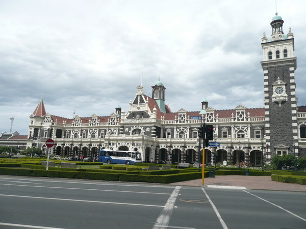 the railway station