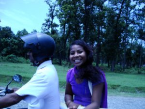 By motorcycle to Ramnagar