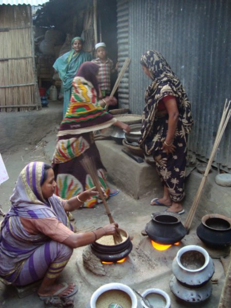 The muri process involves half the women of the bari