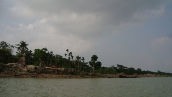 View of the washed out village