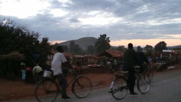 Chipata market at dusk