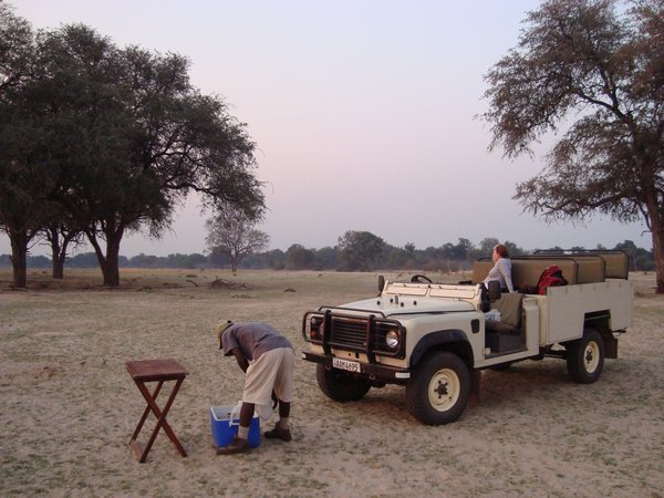 Watching a Sunset on the Luangwa River