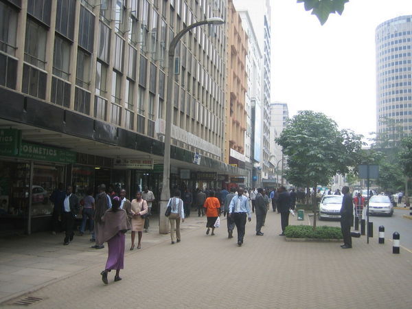 En Nairobi antes de salir al Safari