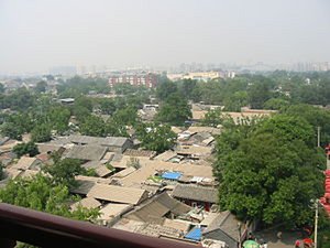 Hutongs from drum tower