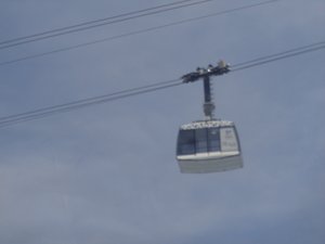 The gondola from one side to the other