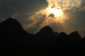 Sunset in Guilin