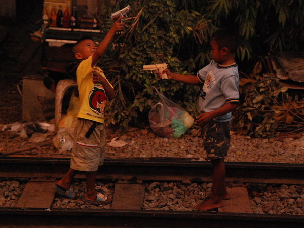 Young Thai Boys Playing