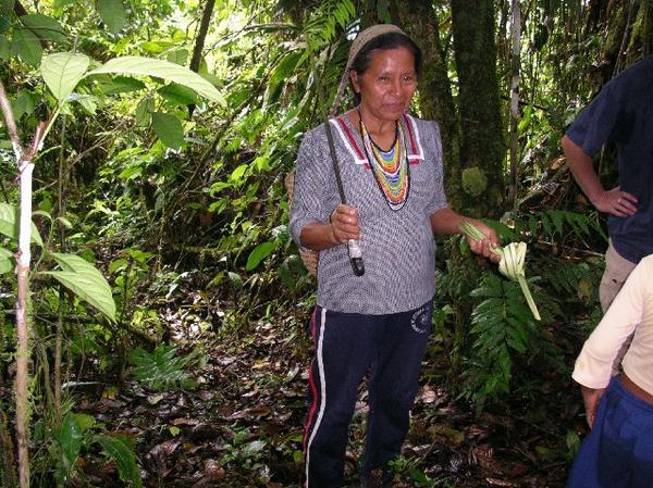 Alecia on the trail