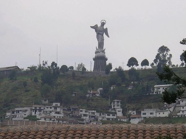 View of the Panecillo from the museum