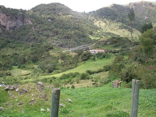 View of Papallacta from the trail