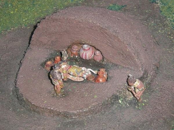 Model of Incan Burial 